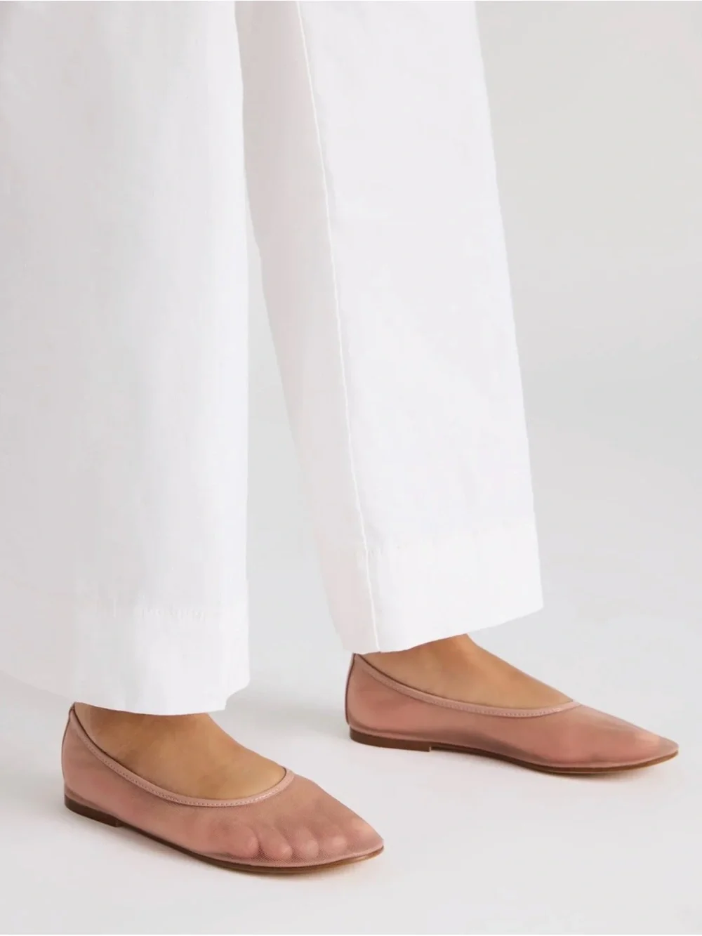 Steve Madden Mauve Pink Leather Ballet Flats